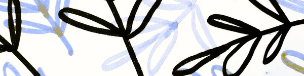 Sky Leaf Illustration Англійською White Contemporary Splash Чорний Патерн Тренді — стокове фото