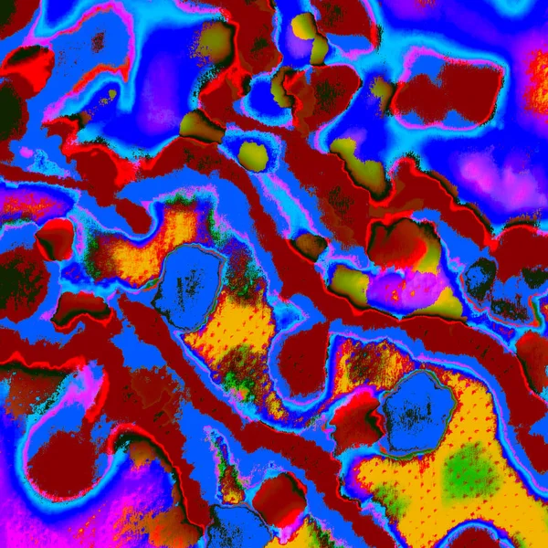 Illustrazione Red Tie Dye Colorato Modello Elegante Multicolor Fluid Splash — Foto Stock