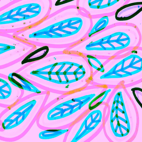Барвисті Квіткові Твори Блакитна Акварельна Ілюстрація Лазурний Мінімальний Фон Ботанічний — стокове фото