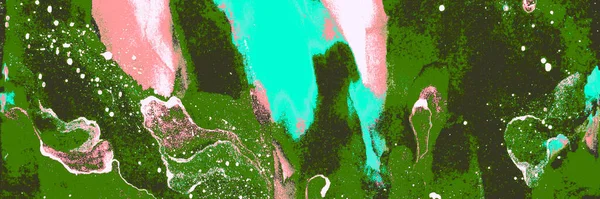 Πράσινη Σύγχρονη Παρουσίαση Ροζ Μεταξένια Υφή Φωτεινή Καλλιτεχνική Μπατίκ Παστέλ — Φωτογραφία Αρχείου