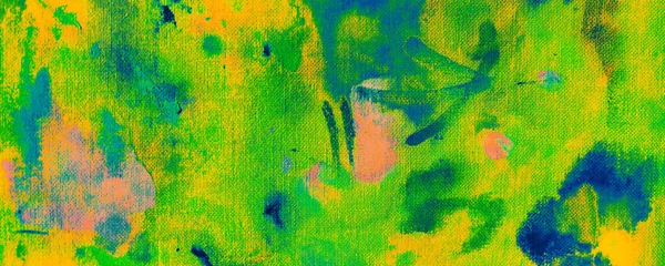 明るいクールなアートワーク 黒い芸術的テクスチャ 緑の明るい装飾 カラフルな絵画の背景 青い天の印 オレンジウォーターカラーバナー Print — ストック写真