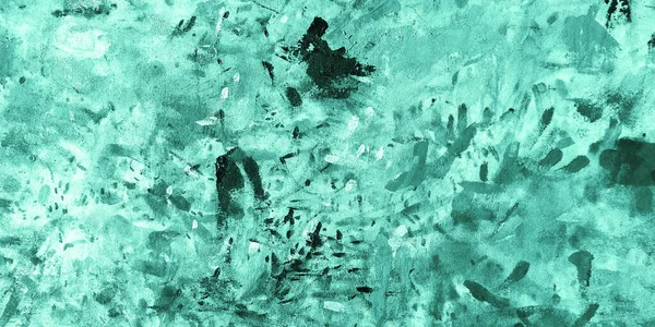 Голубые Чернила Мятные Современные Граффити Лазурный Рисунок Голубой Мятный Баннер — стоковое фото