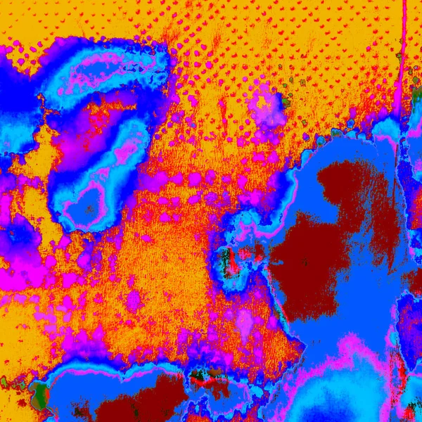Azure Tie Dye Illustration Черная Художественная Фантазия Красочная Экзотическая Панорама — стоковое фото