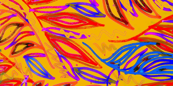 Azuren Tehtaan Tausta Sininen Kukkakuvio Värikäs Märkä Paperi Vaaleanpunainen Taiteellinen — kuvapankkivalokuva