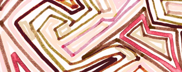 Brązowe Tło Ozdoby Czarny Wystrój Mozaiki Pastelowy Modny Design Fioletowy — Zdjęcie stockowe