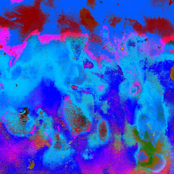 Paars Meerkleurig Patroon Blauwe Inkt Dirty Graffiti Ocean Liquid Image — Stockfoto