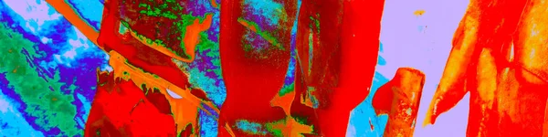 黄色の多色イラスト オレンジダーティパターン 海の現代的なイメージ ブルーアクエレルプリント パープルヴィンテージのバナー レッド ドロー テンプレート バイオレットタイ Canva — ストック写真
