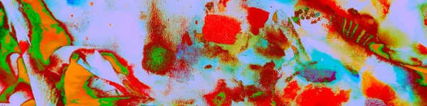 カラフルなダーティアートペーパー 緑の液体壁紙 オレンジのドローイング Azureコンテンポラリーイメージ イエロー カナダ 赤い手描き壁紙 死海のスプラッシュ — ストック写真