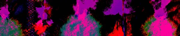 黒い芸術的イメージ インディゴ ダーティ アート パノラマ 赤絵のイメージ ネオンアクエラレの背景 ピンク スプラッシュ カラフルなアクリルスプラッシュ — ストック写真