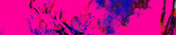 ピンクダーティアートパノラマ カラフルなインクダーティ装飾 赤絵のイメージ インディゴ水彩画 ネオンヴィンテージの壁紙 青い背景が描かれています パープルブラシ繊維 バティック — ストック写真
