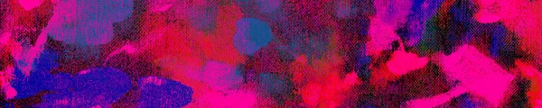 Kolorowa Panorama Brudnej Sztuki Czerwony Tusz Brudna Dekoracja Niebieski Obraz — Zdjęcie stockowe
