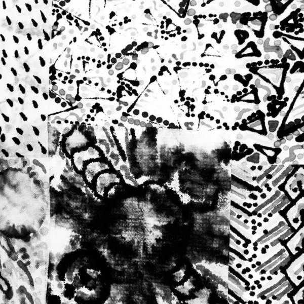 그레이 일러스트레이션 화이트 Bright Pachwork Artwork 모노크롬 자연의 예입니다 글자를 — 스톡 사진