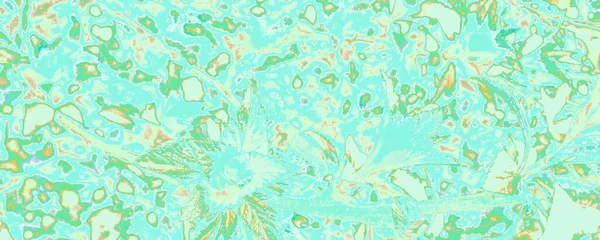 Green Rose Decoração Fundo Botânica Azul Padrão Feminino Azure Cartaz — Fotografia de Stock