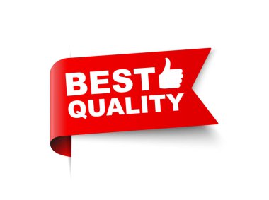 Vektör İllüstrasyonu En İyi Metin Kaliteli Kırmızı Bayrak Tasarımı.