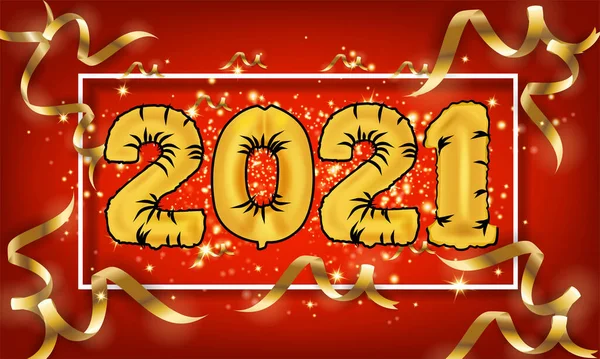 Mutlu yıllar 2021 Altın Vektör Lüks Metni - 2021 Mutlu Yıllar Altın Sayılar Tasarımı - 2021 Sayılı Sayılar Vektör Resimli Mutlu Yıllar Posteri