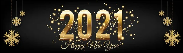 Altın Yeni Yıl 2021 Siyah Renk Arkaplanında Parlayan Posterler - Yeni Yıl Yıl Altın Afişi Parıltılı Parıltılı Yeni Yıl - Mutlu Yeni Yıl 2021 Altın Sancaklar
