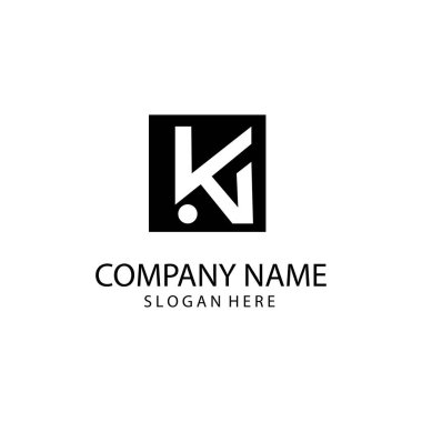 K harfi, satılık yaratıcı çizimler için. vektör tasarım şirketi
