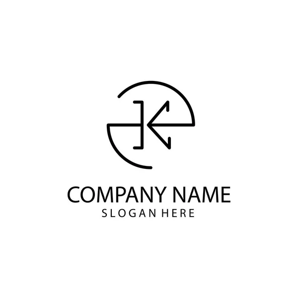 Carta Logotipo Para Venda Ilustrações Criativas Empresa Símbolo Design Vetorial — Vetor de Stock
