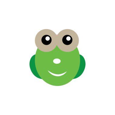 Sevimli hayvan suratlı çizgi film renk çizim tasarım vektör başı