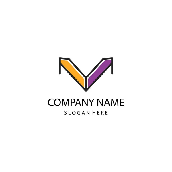 Letter Creative Logo Illustration Color Line Vector Design Template — Stockový vektor