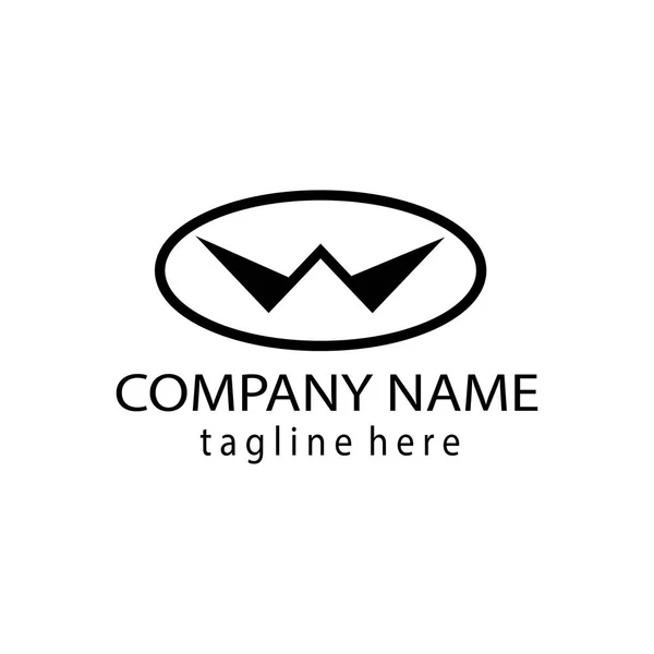 Carta Logotipo Criativo Ilustração Círculo Modelo Vetor Design — Vetor de Stock