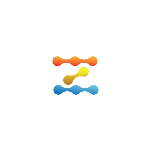 Letter Logo Illustratie Moderne Power Technology Kleurrijk Design Vector — Stockvector