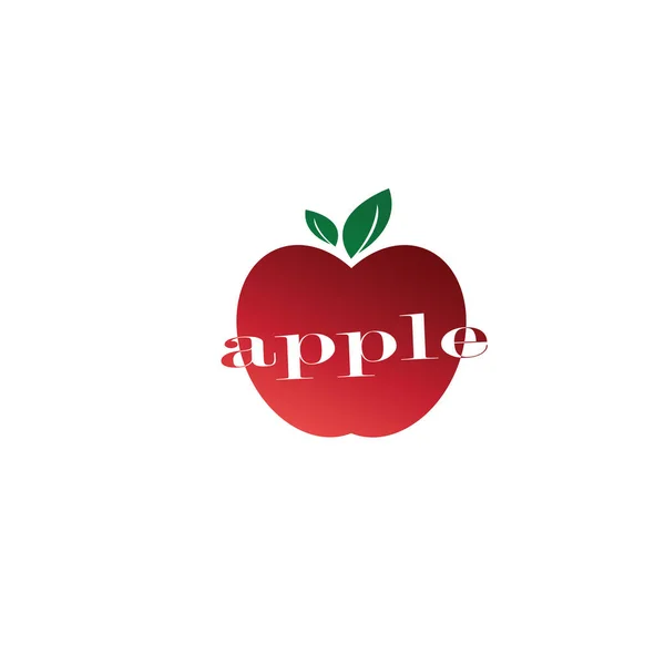 Apple Logo Creative Illustration Color Design Vector — Stockový vektor