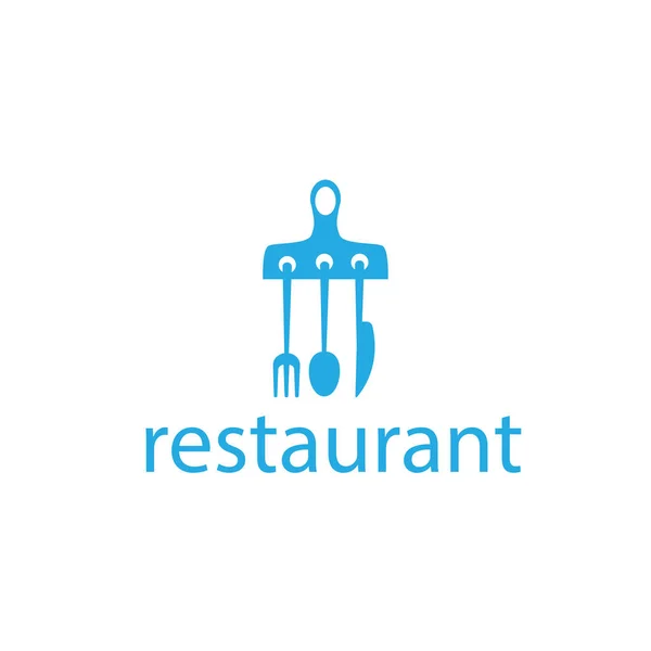 Logo Vektor Rumah Cutlery Gambar Warna Simbol Desain Restoran - Stok Vektor