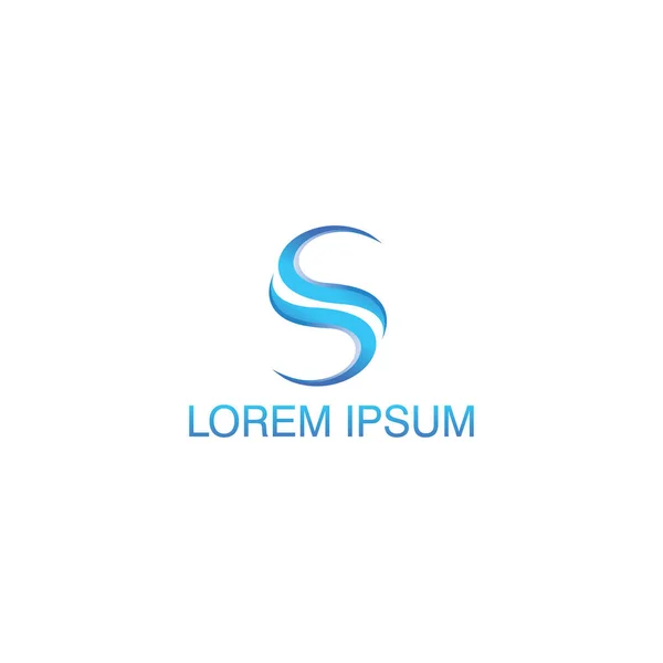 Letter Logo Illustration Color Gradient Element Design Vector Template — Stock Vector