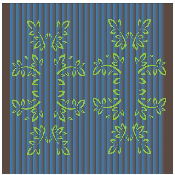 Leaf Motif Background Color Vector Design Illustration — Stock Vector