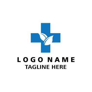 Yaprak sağlığı logo vektör çizimi