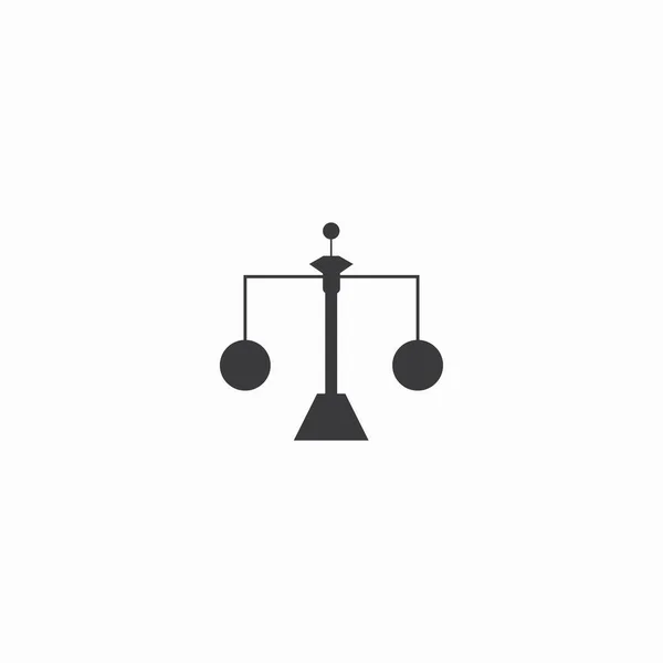Měřítka Ikony Justice Vektor Logo Design Klip Art Ilustrace — Stockový vektor