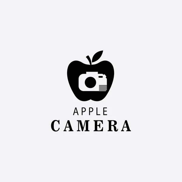 Modelo Vetor Design Ilustração Logotipo Câmera Apple — Vetor de Stock