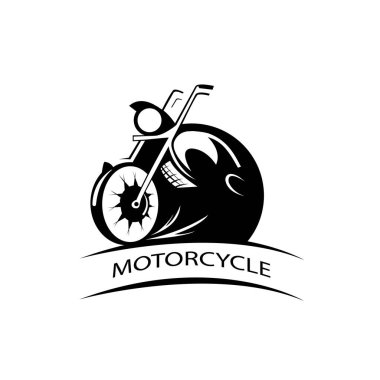 motosiklet logosu çizimi soyut vektör tasarımı