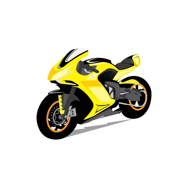 Motocicleta Vector Icono Ilustración Jinete Diseño Colorido — Vector de stock