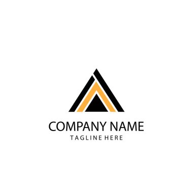 Basit bir logo tasarım vektör çizim şablonu