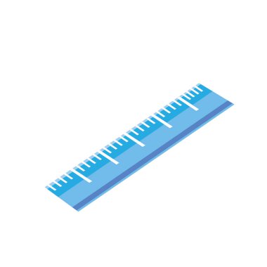 cetvel simgesi renk vektör çizimi