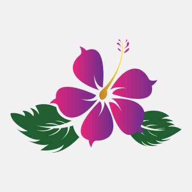 Renkli bir çiçek tasarım şablonu çizimi