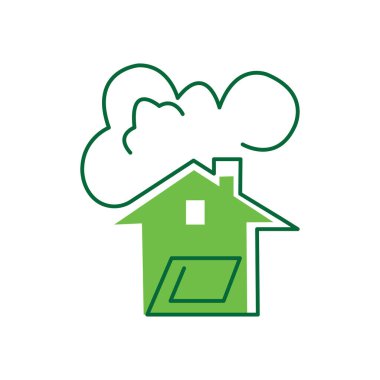 Çöp evi çizim çizelgesi simgesi. vektör tasarımı