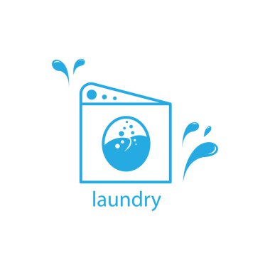 Çamaşır makinesi su hattı resimleme simgesi. vektör tasarımı