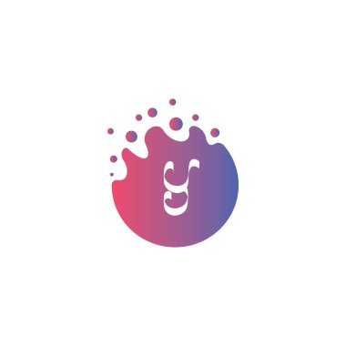 Y harfi yaratıcı tasarım vektörü çizimi