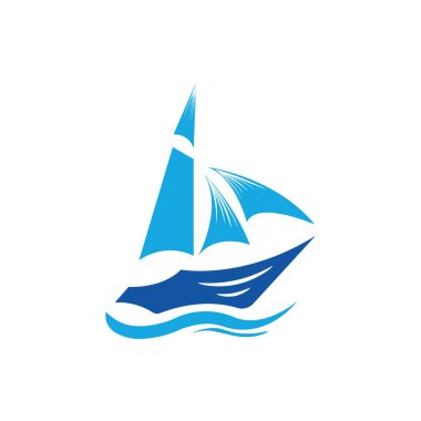 Cool logo gemisi illüstrasyon vektör tasarımı