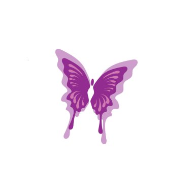 Eşsiz renkli kelebek tasarımı vektör çizimi