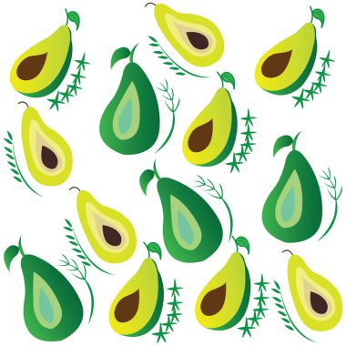 Kusursuz avokado renk vektör tasarımı simgesi