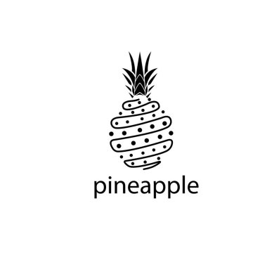 Ananas meyvesi logosu resim tasarım klipsi sanatı