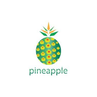 Ananas meyvesi logosu resim tasarım klipsi sanatı