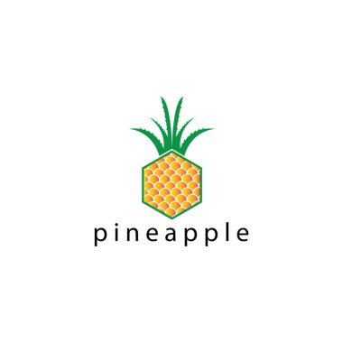 Ananas meyvesi logosu resim tasarım klipsi sanatı