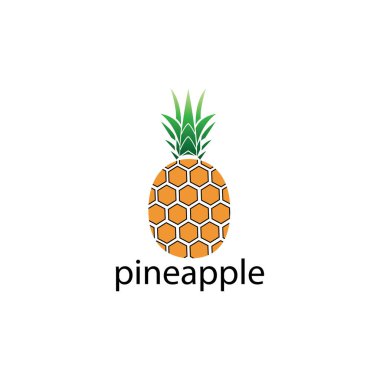 Ananas meyvesi logosu resim tasarım klipsi sanatı