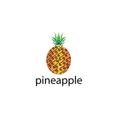 Ananas meyvesi logosu resim tasarım klipsi sanatı