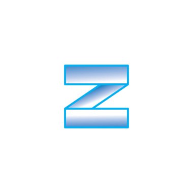 z harfi dijital illüstrasyon elektronik tasarım vektörü